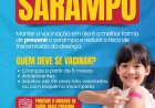 Prefeitura reforça importância da vacinação contra o sarampo