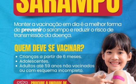 Prefeitura reforça importância da vacinação contra o sarampo
