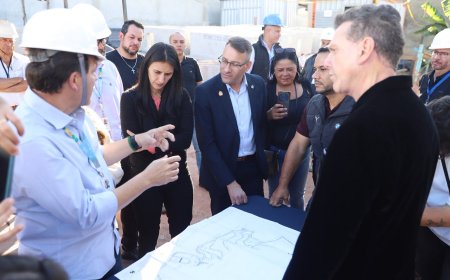 Prefeito Gilmar Lagoinha visita obras do Sistema de Abastecimento de Água no bairro Santa Inês