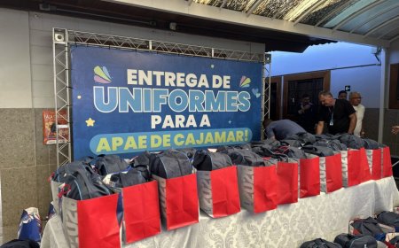 Prefeitura de Cajamar entrega kits de uniformes para alunos da APAE