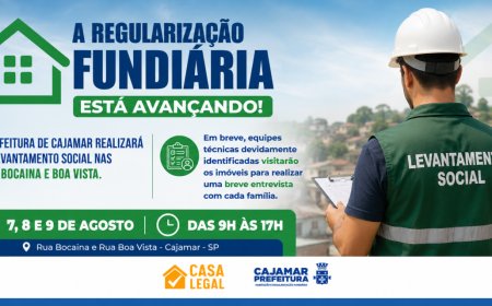 Regularização fundiária avança em Cajamar