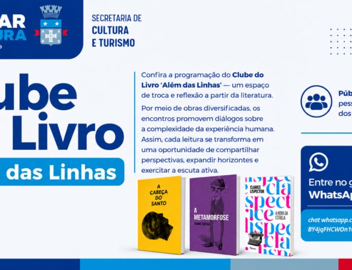 Clube do Livro “Além das Linhas” abre programação com encontros gratuitos em Cajamar