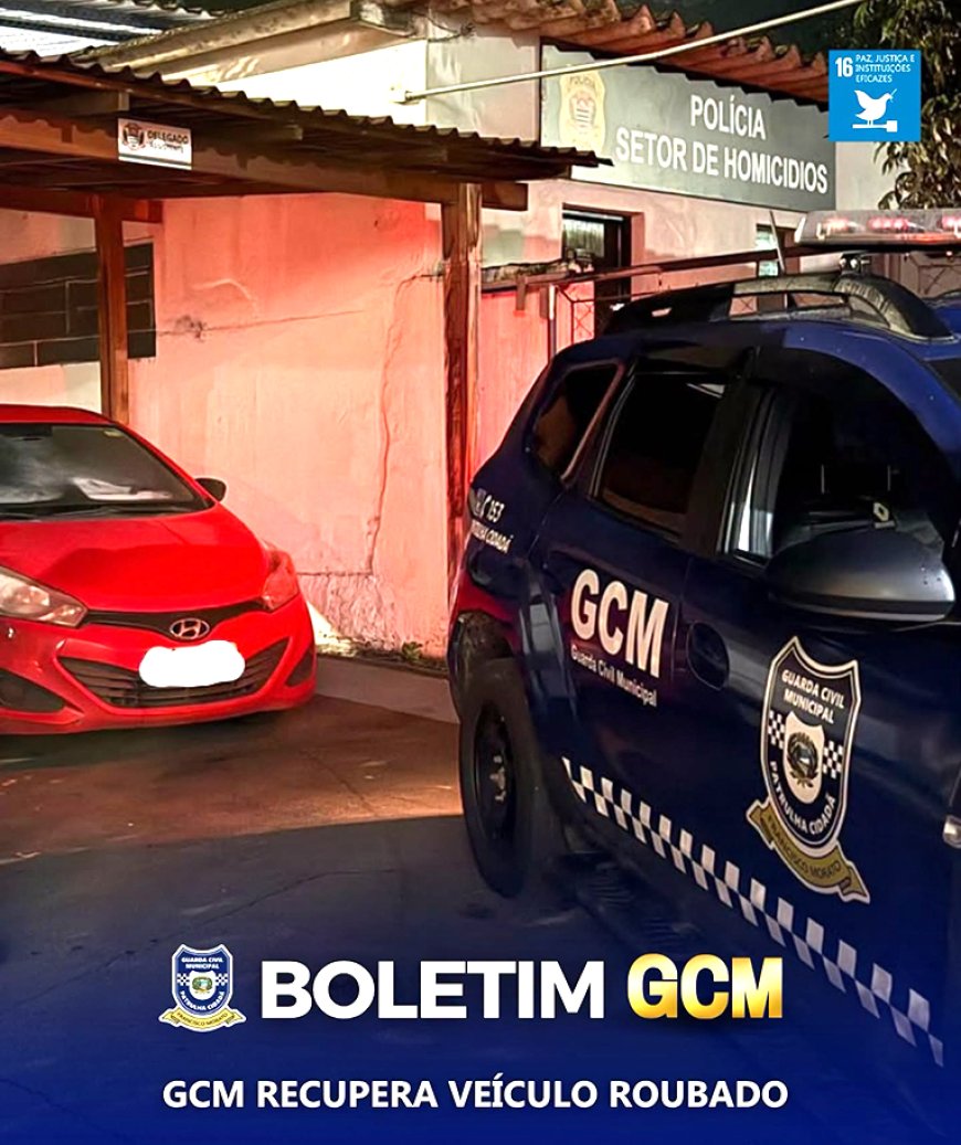 GCM de Morato recupera veículo roubado