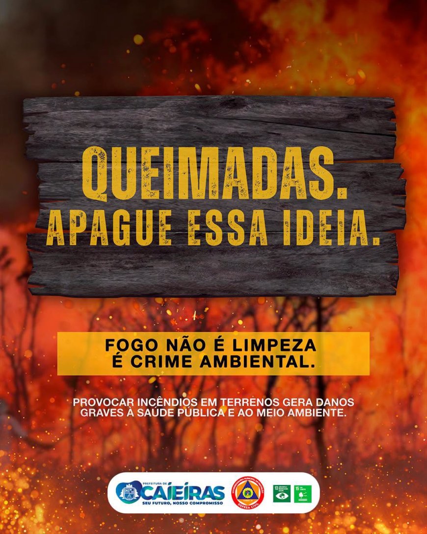 Você sabia que queimada é crime?