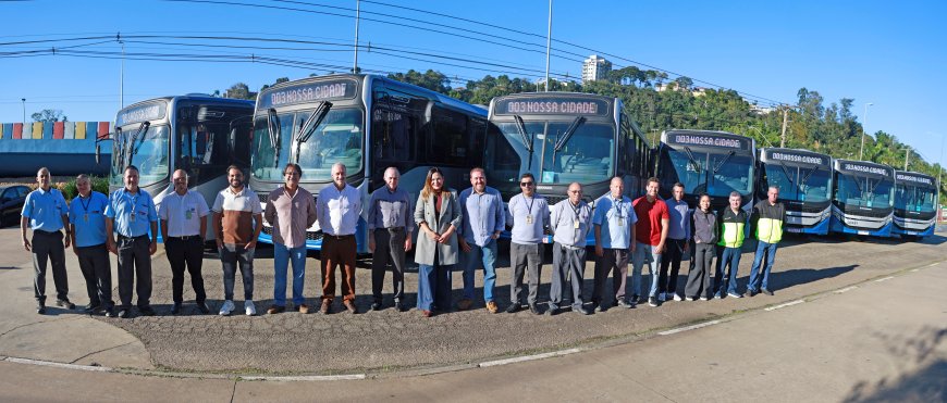 Frota de ônibus de Franco da Rocha ganha sete novos veículos