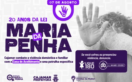 Lei Maria da Penha completa 20 anos e reforça a importância da proteção às mulheres em Cajamar