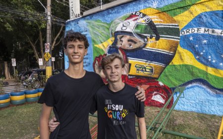 Com mural em homenagem ao piloto, Praça Ayrton Senna é revitalizada e ganha nova paisagem para convivência