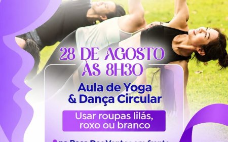 Agosto Lilás: Franco para Elas promove aula gratuita de Yoga e Dança Circular