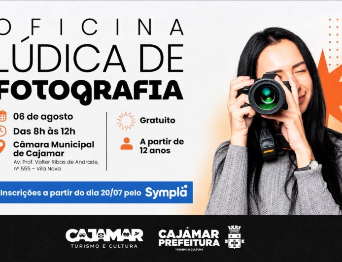 Cajamar recebe Oficina Lúdica de Fotografia com inscrições abertas