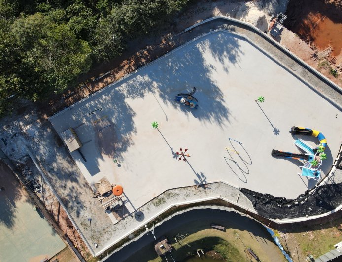 Caieiras avança nas obras do novo Acqua Park voltado ao lazer das famílias