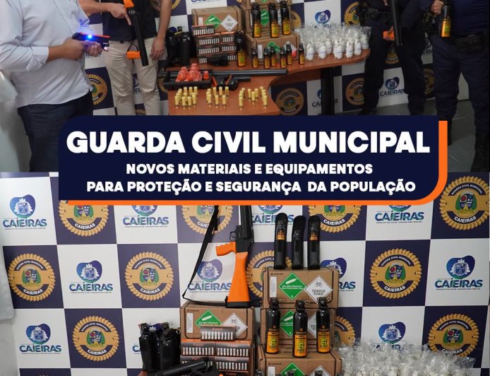 Prefeitura reforça segurança da GCM com novos equipamentos de menor potencial ofensivo