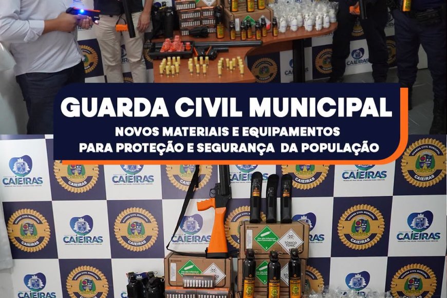 Prefeitura reforça segurança da GCM com novos equipamentos de menor potencial ofensivo