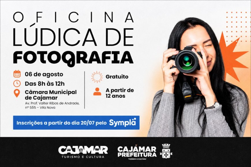 Cajamar recebe Oficina Lúdica de Fotografia com inscrições abertas