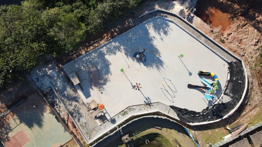 Caieiras avança nas obras do novo Acqua Park voltado ao lazer das famílias