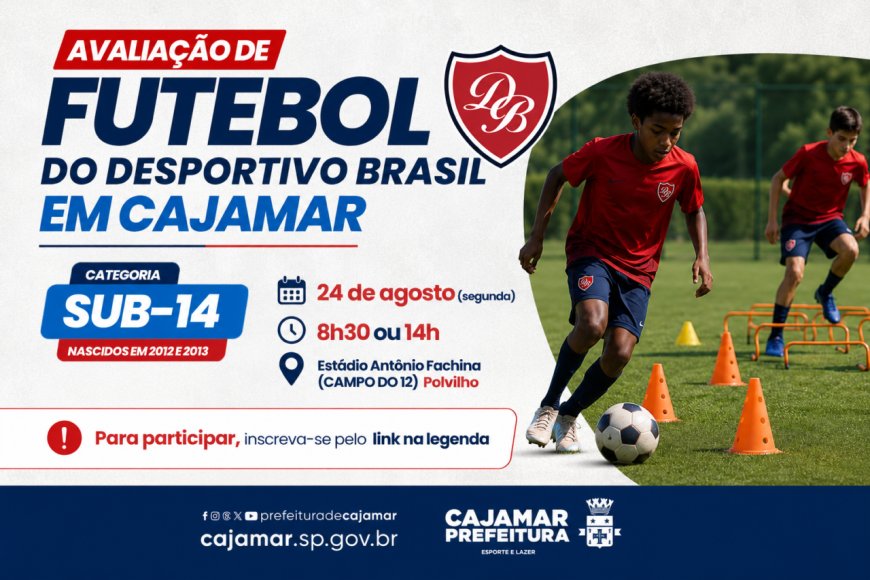 Desportivo Brasil realiza avaliação de futebol para atletas Sub-14 em Cajamar
