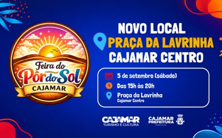 Feira do Pôr do Sol acontece neste sábado em novo local, na Praça da Lavrinha