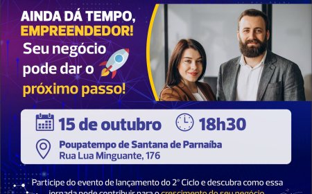 Escola Pública de Empreendedorismo abre inscrições para o 2º Ciclo em Santana de Parnaíba