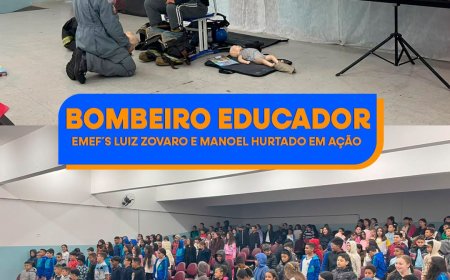 Projeto Bombeiro Educador leva orientações sobre segurança aos alunos de Caieiras