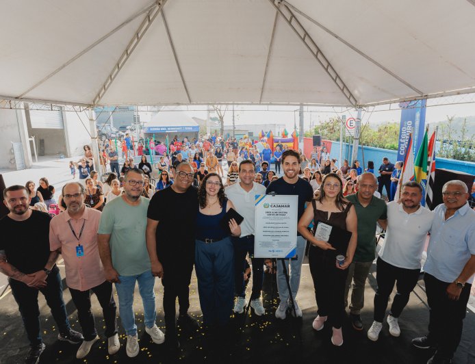 Prefeitura de Cajamar entrega EMEB Aline Cristina Santos de Paula dentro dos padrões do Colégio do Futuro