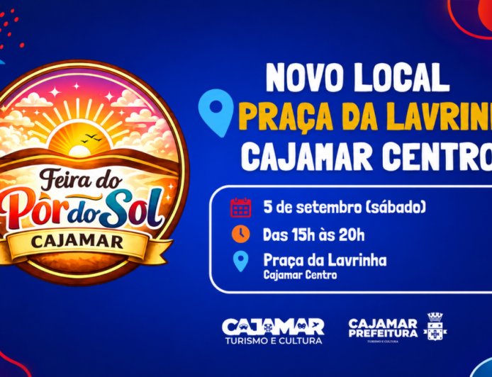 Feira do Pôr do Sol acontece neste sábado em novo local, na Praça da Lavrinha