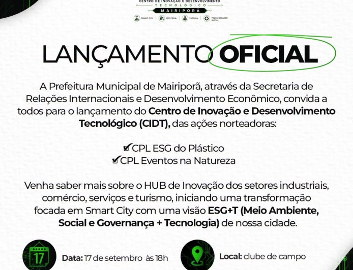 Mairiporã entra em uma nova era de inovação