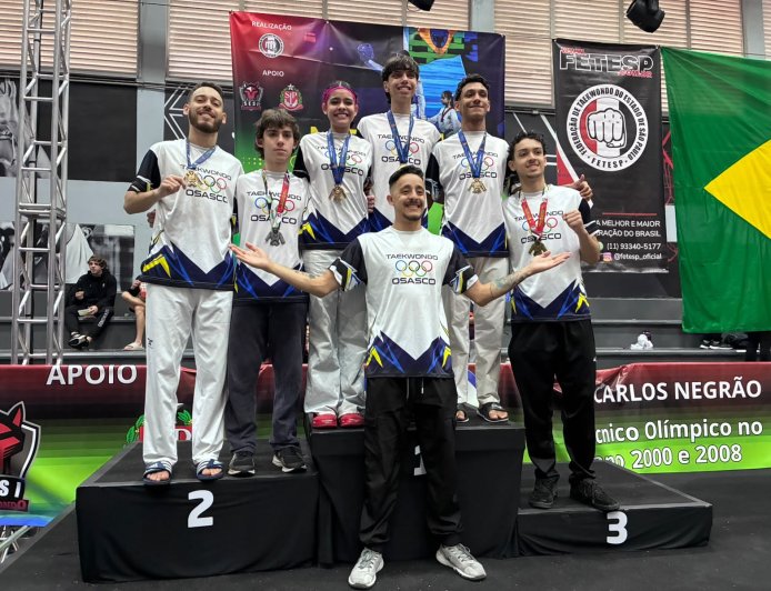 Osasco conquista nove medalhas na Copa São Paulo de Taekwondo