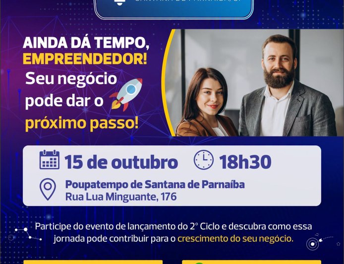 Escola Pública de Empreendedorismo abre inscrições para o 2º Ciclo em Santana de Parnaíba