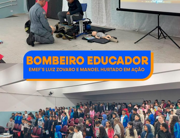 Projeto Bombeiro Educador leva orientações sobre segurança aos alunos de Caieiras