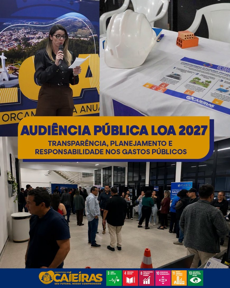Caieiras realiza Audiência Pública da LOA 2027 e abre espaço para participação popular