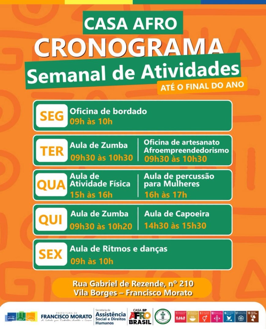 Casa Afro promove programação semanal com atividades de cultura, bem-estar e empreendedorismo