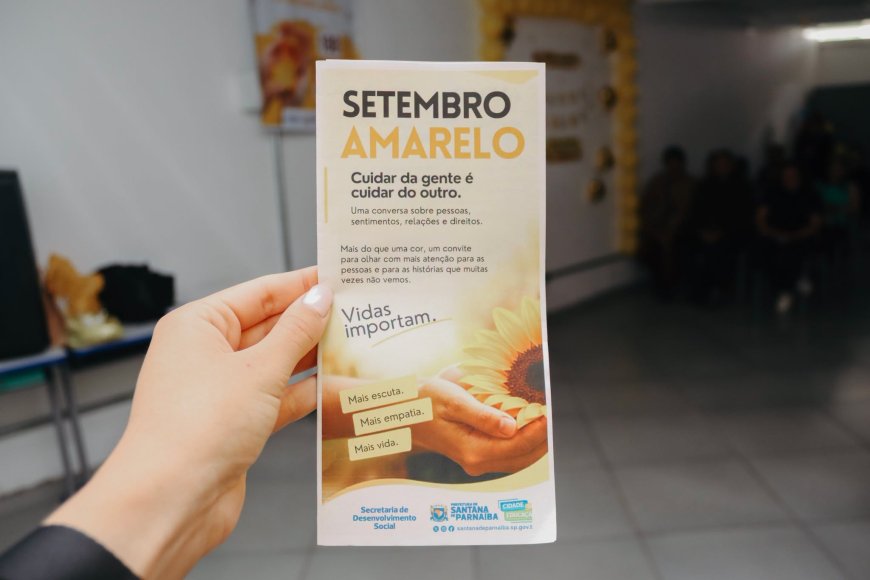 Setembro Amarelo promove diálogo sobre saúde mental no CRAS Casa das Famílias