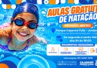 Aulas gratuitas de natação seguem com inscrições abertas em Cajamar