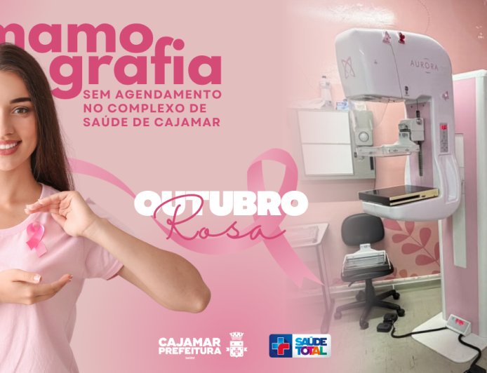 Outubro Rosa: Complexo de Saúde de Cajamar terá mamografias sem agendamento durante todo o mês