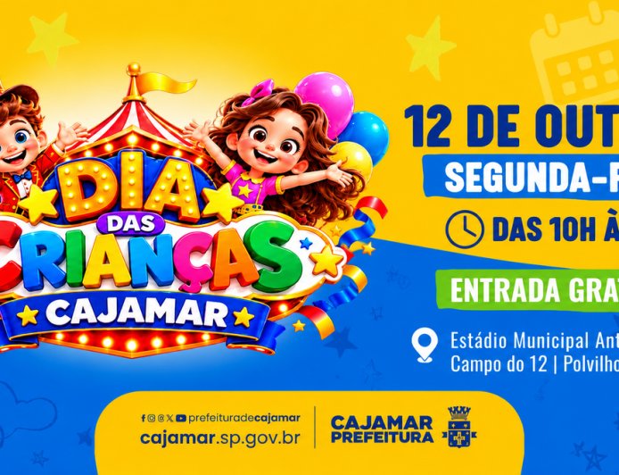 Festa do Dia das Crianças terá Patati & Patatá e um dia inteiro de diversão em Cajamar