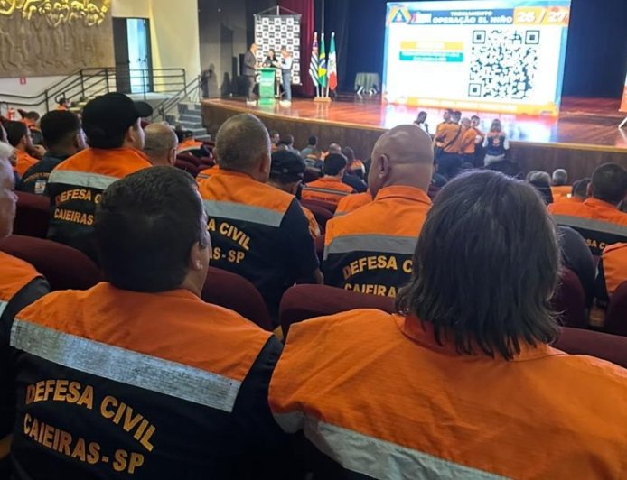 Defesa Civil de Caieiras participa de capacitação estadual e prepara ações para o período de chuvas
