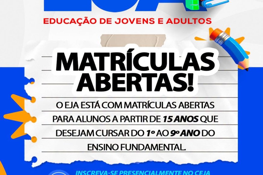 Franco da Rocha abre matrículas para a Educação de Jovens e Adultos