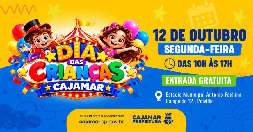 Festa do Dia das Crianças terá Patati & Patatá e um dia inteiro de diversão em Cajamar