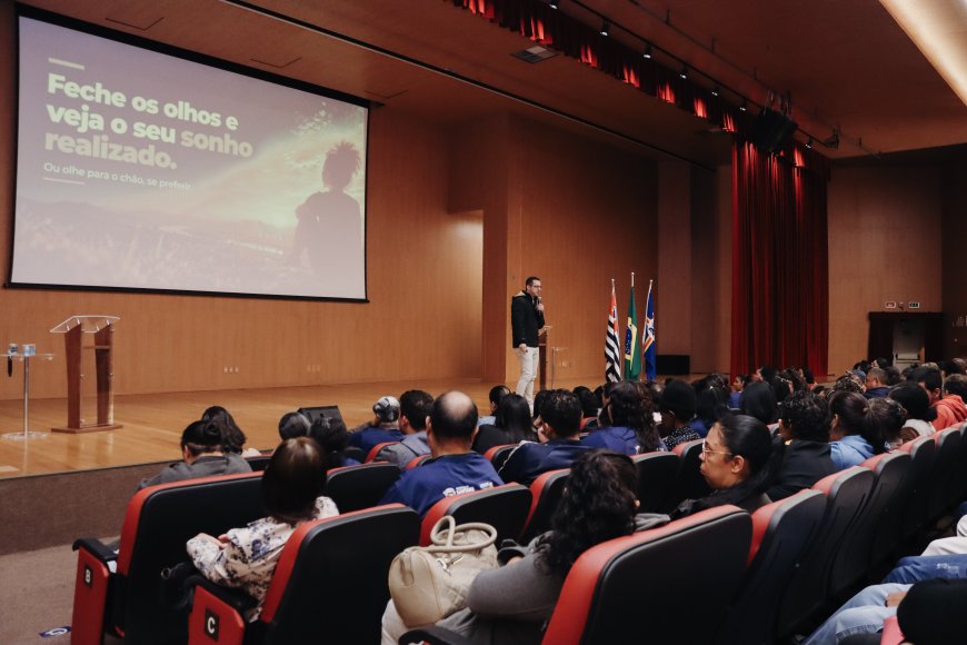 Projeto Crescer: 140 integrantes têm palestra sobre empreendedorismo no CAB em Santana de Parnaíba